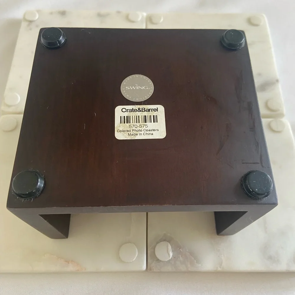 Crate&Barrel stone coasters